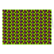 Blumen-Power-Herzen Grußkarte