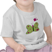 Blumen-Power-Schmetterlings-T-Shirt