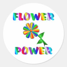 Blumen-Power Sticker