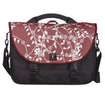 Blumen-Rotwein Laptop Taschen
