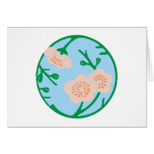 Blumen Scheibe flower disk Grußkarte