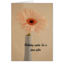 Blumen-Vasen-Schwester-Geburtstags-Karte