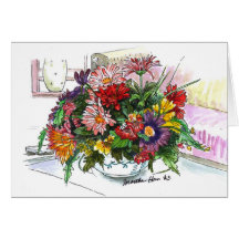 Blumenanordnung Grußkarten