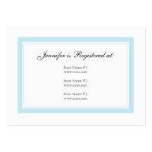 Blumenbaby-Register-Karte - Baby-Blau Visitenkarten Vorlage