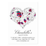 Blumendas herz-Farbe Wellness-Center-Geschenk-Kart Visitenkarte