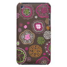 Blumenherz-Musterentwurf des niedlichen Gekritzels iPod Case-Mate Case