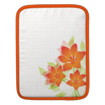 Blumenhülse ipad Rickshaw der stilvollen Mandarine iPad Sleeves