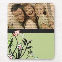 BlumenIllustration_3 mit FOTO-Schablone Mousepad