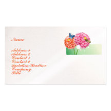 Blumenmuster Visitenkartenvorlagen