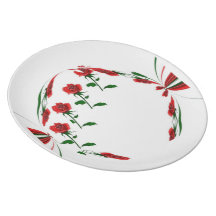 Blumenplatte Flacher Teller