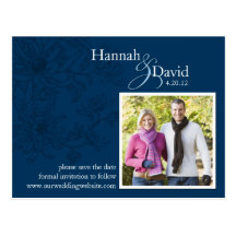 BlumenSave the Date Postkarte