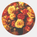 Blumenstrauß der Blumen-feine Kunst-Aufkleber