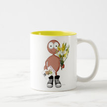 Blumenstrauß für Mamma - rötlicher Charakter Tee Tasse
