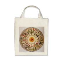 Blumenuhr Blumen-Uhr-Lebensmittelgeschäft-Tasche