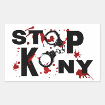 Blut Splattered ENDKONY Mitteilung Aufkleber