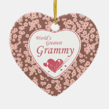 Blütenverzierung der Welt bestste grammy Kirsch Ornament