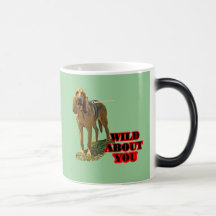 Bluthund wild über Becher Tee Tasse