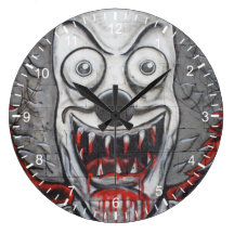 Blutiger Clown Wanduhren