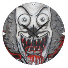 Blutiger Clown Wanduhren