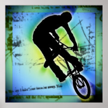 BMX Gebirgsradfahren Plakat