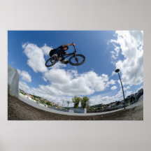 Bmx großer Luftsprung Poster