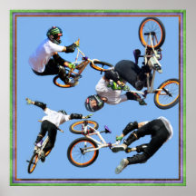 BMX Kunst, Copyright Karen J Williams Posterdruck