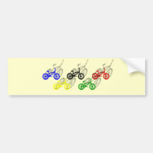 BMX Reiter bicyle radfahrenSandbahnradfahrer Auto Aufkleber
