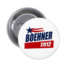 BOEHNER 2012 KAMPAGNEN-FAHNE ANSTECKNADEL