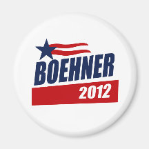 BOEHNER 2012 KAMPAGNEN-FAHNE KÜHLSCHRANKMAGNETE