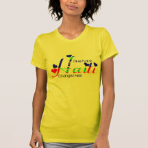 +BOGEN-SPENDE+ HAITI "GEBEN HOFFNUNGS-ÄNDERUNGS-LE TSHIRT