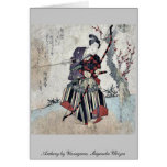 Bogenschießen durch Yanagawa, Shigenobu Ukiyoe Grußkarte