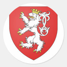 Boheme, tschechisch runder sticker