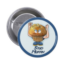 Bolzen-Muffin-Spaß Buttons