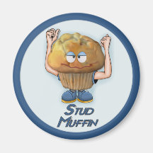 Bolzen-Muffin-Spaß Kühlschrankmagnete
