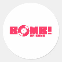 BOMBE DA BOMBARDIEREN RUNDER STICKER