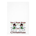 Boogie Woogie WeihnachtsSchneemänner Druckpapier