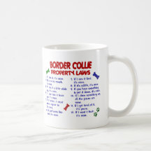 BORDER-COLLIE Eigentums-Gesetze 2 Kaffeetassen