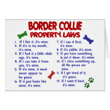 BORDER-COLLIE Eigentums-Gesetze 2 Karte