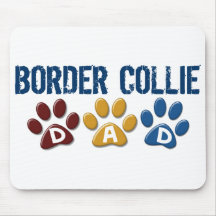 BORDER-COLLIE-VATI Tatzen-Druck Mauspad