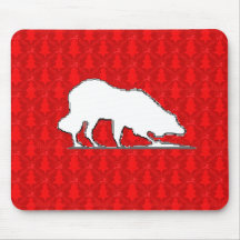 Border-Collie-Weihnachten Mousepad