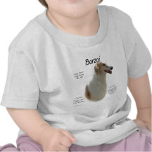 Borzoi-Geschichtsentwurf Shirts