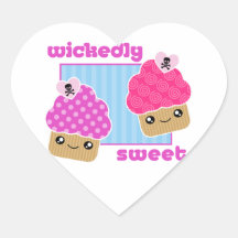 Böse süße Kawaii Kuchen-Aufkleber