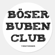 Böser Buben Club Vorsitzender Stickers