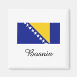 Bosnien-Flaggen-Entwurf Kühlschrankmagnete