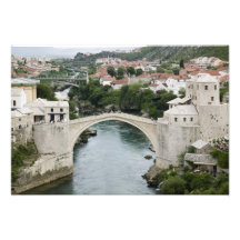 Bosnien-Herzegowina - Mostar. Die alte Brücke Kunst Foto