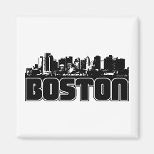 Boston-Skyline Kühlschrankmagnete
