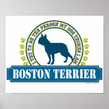 Boston Terrier Plakate