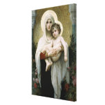 Bouguereaus der Madonna der Rosen (1903) Leinwanddrucke