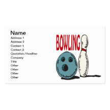Bowling Visitenkarten Vorlagen