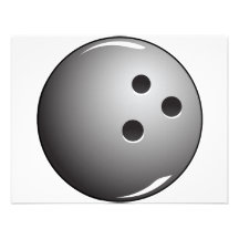 Bowlings-Ball für BowlingJerseys Individuelle Einladungskarten
